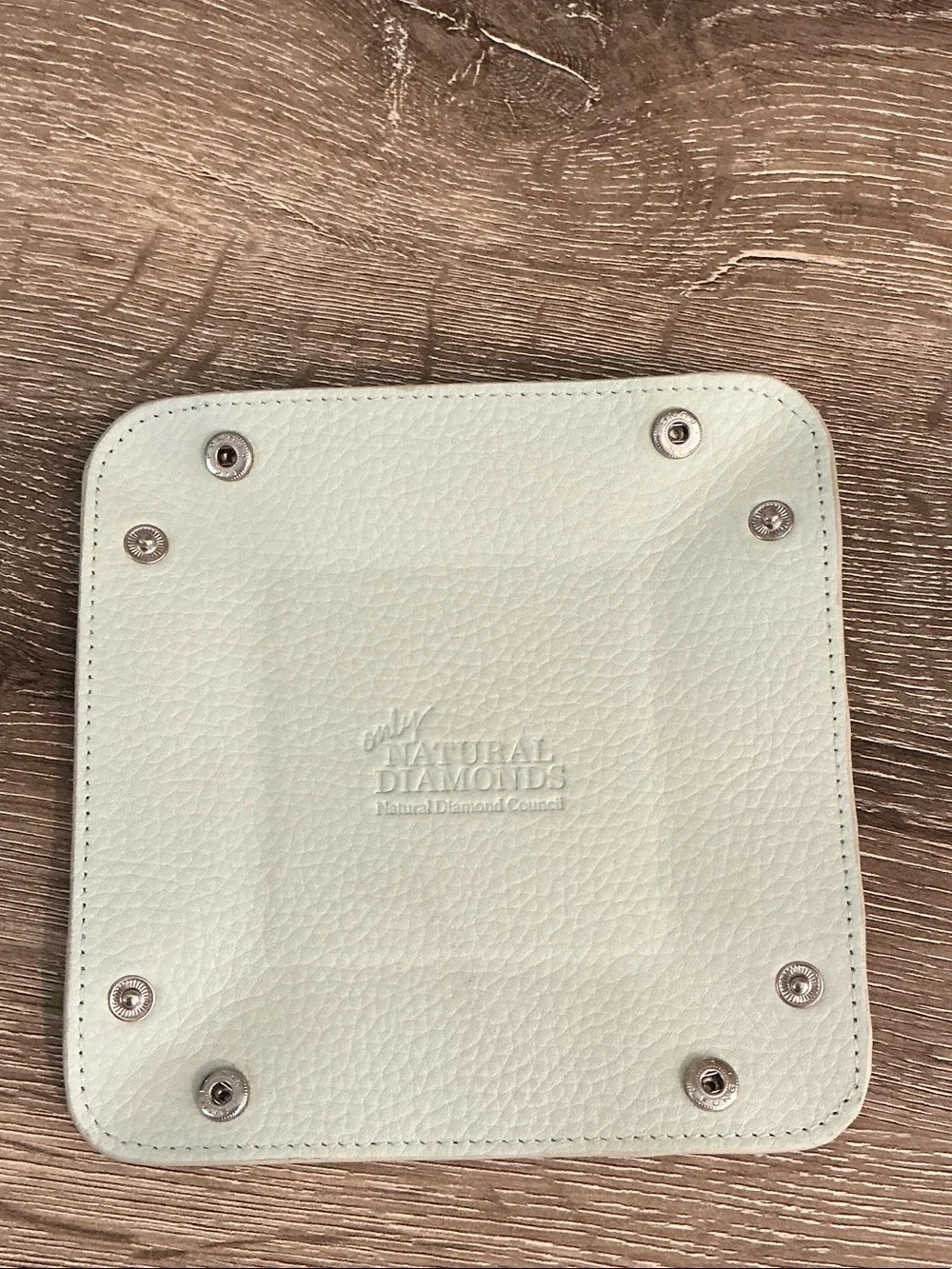 Only Natural Diamonds Natural Diamond Council Leatherette Valet Tray & Pouch NEW